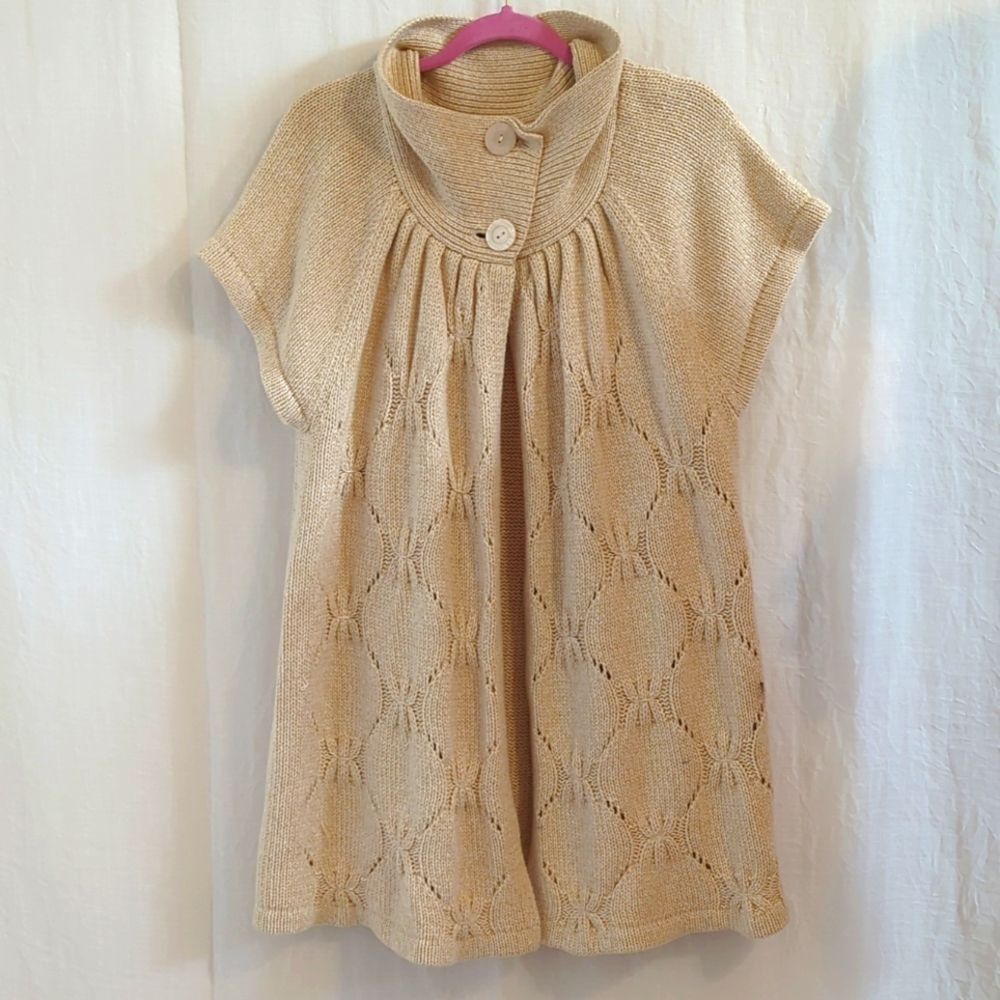 Kasper Tan Sweater Cardigan Size 3X